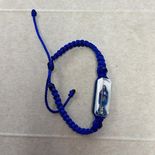 PULSERA SANTA MUERTE AZUL